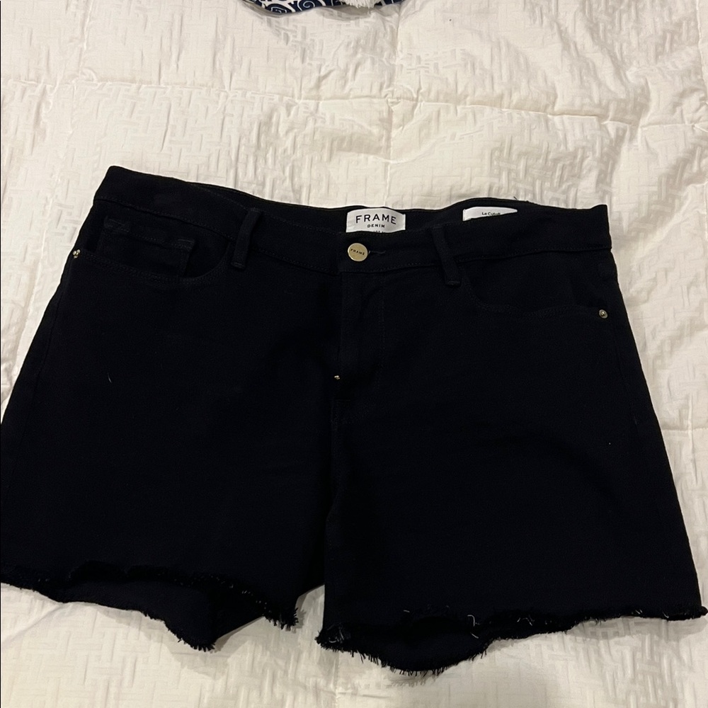 Frame Denim Women's Dark Jean Shorts